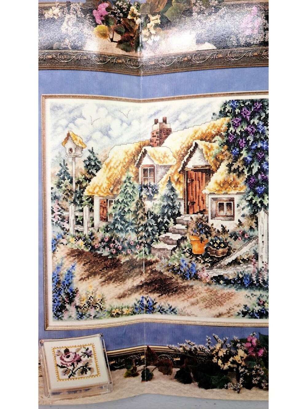 Vintage Lot Cross-Stitch Instruction Secret Garden Book Beginners Lesson Leaflet - Picture 8 of 9